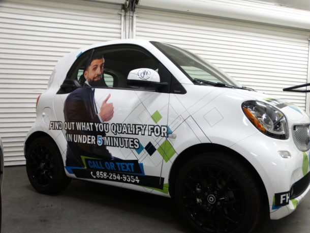 Full Color Print Wrap Smart car. Full Color Print Wrap Smart car.